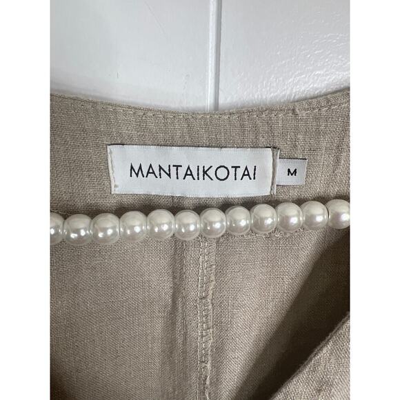 Mantaikotai Madrid 100% Linen Oversized Romper Size Medium - Picture 8 of 9